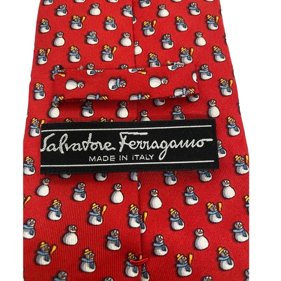 Salvatore Ferragamo snowman silk tie - Picture 8 of 8